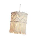 LOVIVER Abat-Jour en Macramé Naturel Suspendu Couvercle de Lumière Plafonniers Lustre MontageTtissé Boho pour Restaurant Salon Maison Café