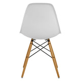 Ensemble de 4 chaises avec Assise en résine, Couleur Blanche, 82 x 46 x 53.5 cm