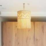 LOVIVER Abat-Jour en Macramé Naturel Suspendu Couvercle de Lumière Plafonniers Lustre MontageTtissé Boho pour Restaurant Salon Maison Café