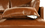 BHDesign LOFT - Canapé d'angle Moderne Contemporain - Cuir - Marron Clair