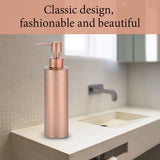 Fdit Distributeur de Savon en Acier Inoxydable Cuisine Salle de Bains Comptoir Pompe à Main Liquide Bouteille Rose Gold(350ML)