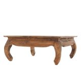 Design Delights Table opium East 80 - 80 x 80 x 35 cm (l x p x h) acajou massif - Table d'appoint en bois massif - Table basse - Couleur : 01 Vintage naturel