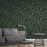 A.S. Création 372101 37210 Greenery Papier peint intissé Motif palmiers Vert/noir 10,05 m x 0,53 m, 372101