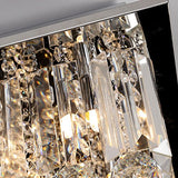 Saint Mossi Moderne Design K9 Cristal Gouttelette Lustre Éclairage LED Plafonnier Plafond Luminaire Suspension Luminaire pour Salle à Manger Salle De Bains Chambre Salon 9 * G9 40 x 40 x 18 c