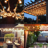 IREGRO Guirlande Lumineuse G40 Lampes Cordes 40 Ampoule 12.8 M Etanche Décoratif S’Allume pour l’Indoor, Outdoor, Chambre, Patio, Mariage, Fête, Décorations de Noël