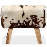 Tidyard Tabouret de Bar | Tabouret de Salon en Cuir Véritable de Chèvre 60 x 30 x 50 cm