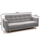 E-MEUBLES Canapé lit Convertible Salon Relax Noveau scandinave Design Revêtement de Canapé Scarlett (Rose)