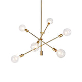 Hobaca® Nordic E27 Postmodern Simple Molécule d'Or, suspension moderne LED