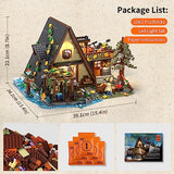 FUNWHOLE - Cabane en A Ensemble de Briques de Construction Lumineuses - 2061 PCS Adult Construction Model Set for Adults and Teen