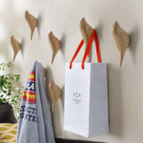 Baffect Patère mural multifonctions en résine motif oiseaux pour suspendre manteaux, serviettes, chapeaux, sacs (lot de 3), Résine, bois, 10*4.5*7