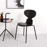 ZY Dining chair Chaise Fourmi Simple, Chaise de Salle à Manger décontractée, siège en Bois courbé + Pieds en Fer forgé, de Conception Ergonomique, pour Restaurant/Bureau/comptoir/Famille
