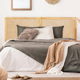 IDMarket - Tête de lit EDHEN cannage et Bois 160 CM