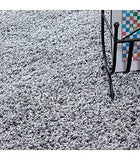 Carpettex Teppich Tapis Shaggy Pile Longue Couleur Unique Gris Claire - 120x170 cm
