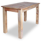 Table à Manger en Bois de récupération Massif Retro Look Chic Rustique 120x60x77 cm pour Le café, Le Petit déjeuner Cuisine, mobilier de Salle à Manger