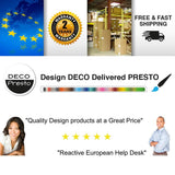 Decopresto Lot 2 x Chaise Design Scandinave Retro Creme Pieds Acier Metal Chrome DP-DSR-CR-2P