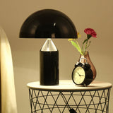 GENGJ Moderne Créatif en Forme De Champignon en Fer Forgé Table Lampe Salon Étude Hôtel 30 * 40 Cm Noir Or Lampe De Chevet,Black