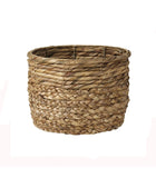 Panier tressé en jacinthe d'eau rond