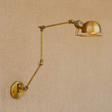Applique murale à bras articulé rustique, lampe de mur industrielle de style rétro loft industrielle, applique murale jaune @ Jaune