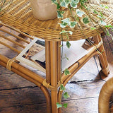 DECOCLICO Table Basse Ovale rotin Naturel