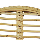 vidaXL 2X Chaises de Salle à Manger Résine Tressée Naturel Cuisine Dîner Repas