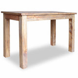 Table à Manger en Bois de récupération Massif Retro Look Chic Rustique 120x60x77 cm pour Le café, Le Petit déjeuner Cuisine, mobilier de Salle à Manger