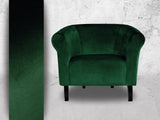Fortisline Fauteuil Crapaud Monaco Velvet en veloures Vert Emeraude sièges Salon Bistro café W364_23