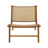 Rendez vous déco - Fauteuil - Kilka - Fauteuil 1 Place en Teck avec Assise et Dossier en Tressage Cannage - L.65 cm x P. 76 cm x H.69,5 cm - 9 kg