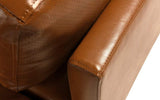 BHDesign LOFT - Canapé d'angle Moderne Contemporain - Cuir - Marron Clair
