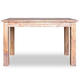Table à Manger en Bois de récupération Massif Retro Look Chic Rustique 120x60x77 cm pour Le café, Le Petit déjeuner Cuisine, mobilier de Salle à Manger