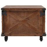 vidaXL Bois de Sapin Massif Table Basse Marron Table d'Appoint Table de Salon