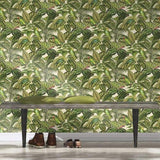 Tropical Jungle papier peint perroquets Oiseaux Feuilles Vert Multicolore Muriva Papier peint