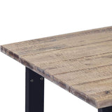 Table à Manger en Bois d'acacia Massif rétro de Style Rustique Chic 170x90 cm pour Le Petit déjeuner café Cuisine Salle à Manger Meubles