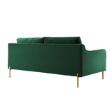 Mobilier-Deco Luna - Canapé 2 Places en Velours Vert