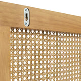 IDMarket - Tête de lit EDHEN cannage et Bois 160 CM