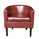 Keinode Fauteuil Confère Simili Cuir Incomparable Design Salon Salle à Manger Chambre à Coucher Salon Bureau W58 cm X D50 cm X H :