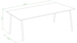 Oviala Table de Jardin et 6 chaises en métal
