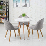 OFCASA Chaises de Salle à Manger Lot de 4 Fauteuil de Velours Chaise Rembourrée avec Jambes en Métal Salle à Manger, Maison, Bureau, Restaurant, Hôtel, Patio Meubles(Gris 4 PCS)