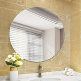 Miroir mural Miroir de Salle de Bains Rond, sans Cadre, Miroir de Maquillage de Miroir de Maquillage de Style européen pour la Maison, Miroir de Maquillage (50cm / 60cm / 70cm / 80cm)