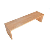 acerto 20128 Banc en hêtre massif sans dossier 160x44x40 cm - Banc en bois de haute qualité pour salle à manger ou salon en bois de hêtre