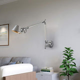 APPLIQUE MURALE INTERIEUR-JBZP ÉOlienne Industrielle Nordique Lampe De Salon Salon Chambre Chevet éTude Pivotante Pliante RéTro Lecture CréAtive Suspension Lampe Murale