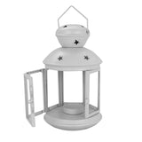 Nicola Spring Lanterne Porte-Bougie à Suspendre - métal/Style Vintage - intérieur/extérieur - Gris - 20 cm
