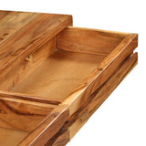 Tuduo Console avec Tiroirs poussiere d'Acacia Massif 118 x 30 x 80 cm Design Unique, Moderne et élégante Table Console entrée
