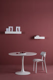 ambiato Oda Table de Salle à Manger Blanc Noyer 110 cm