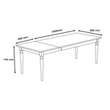 Furniture 247 - Hart Table avec rallonge - Chêne moderne