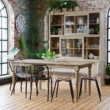 Made In Meubles Table à Manger en Bois de manguier Louis - Table & Table Basse - Table à Manger 90 x 180 x 76 cm