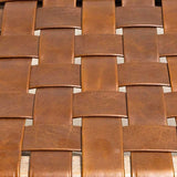 Chehoma Banc Cuir tressé Hemingway 46x46x148cm