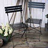 Lazy Susan Alessia Ensemble bistrot - Noir | Table Pliante avec chaises Assorties