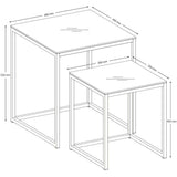 Marque Amazon - Movian Rom - Table basse, 53 x 54 x 11 cm (longueur x largeur x hauteur), Blanc