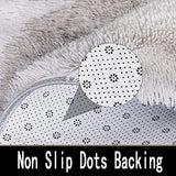 Aujelly Tapis shaggy, surface douce, douillet et antidérapant, carré, style moderne, décoration d'intérieur, pour salon, chambre à coucher, chambre d'enfant, salon, café, 160 x 200 cm