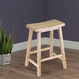 Winsome Wood Selle Tabouret, Bois Dense, Naturel, 24"